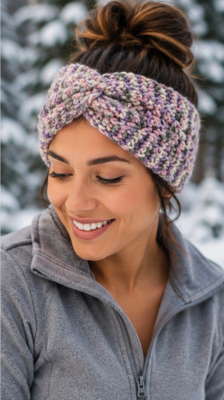 Cozy Winter Crocheted Headband